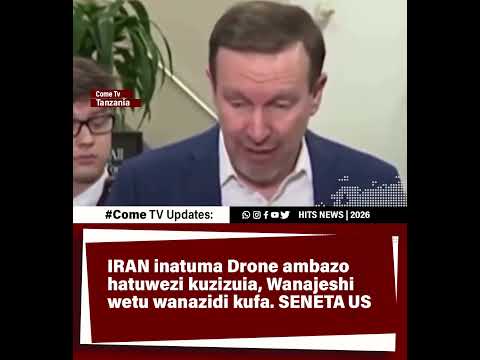 IRAN inatuma Drone ambazo hatuwezi kuzizuia, Wanajeshi wetu wanazidi kufa. SENETA US