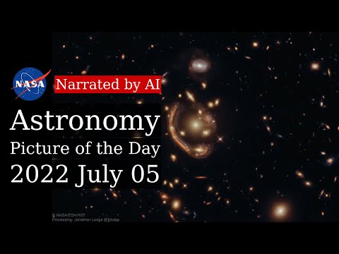 APOD: 2022-07-05 - A Molten Galaxy Einstein Ring (Narrated by Amy)