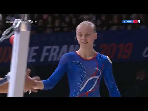 Anastasiya Agafonova. 2019 Internationaux de France World Challenge Cup. UB