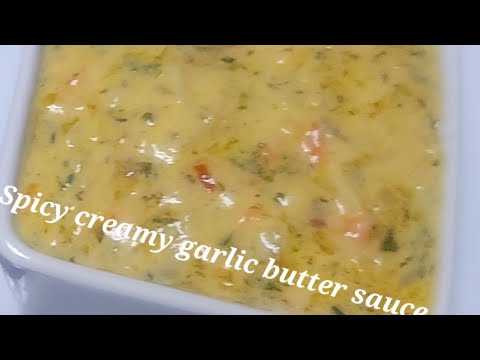 Creamy Garlic Butter sauce recipe | quick and easy