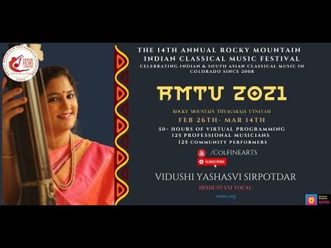 CFAA Presents Vidushi Yashasvi Sarpotdar at RMTU 2021