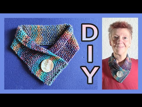 Knit decorative collar / neck warmer for the transition period • DIY * Julebuergerfee