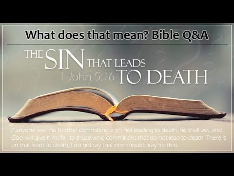 What is the sin that leads to death? - כי תצא - Ki Teitzei