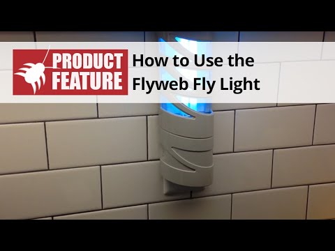  Fly Web Fly Light - Indoor Electric Bug Light Video 