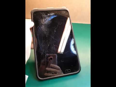 Destroyed Galaxy Tab Active 2
