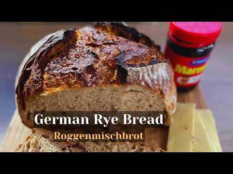 Easy German Sourdough Rye Bread (Roggenmischbrot) Great for Beginners
