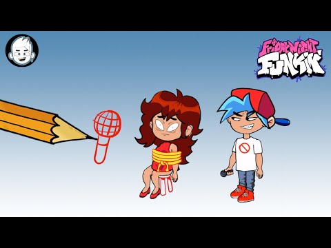 FNF VS PENCIL BOYFRIEND FIGHT PENCIL TO SAVE GIRLFRIEND | FNF ANIMATION