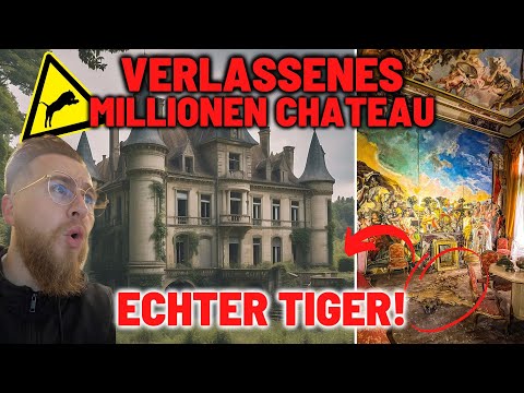 LOSTPLACE // Real TIGER 🐅 found in ABANDONED MILLION CHATEAU 🏰 of the PERVERSE 💦 ARTIST! 😱