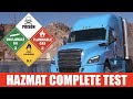 COMPLETE CDL HAZMAT ENDORSEMENT TEST 2020 (CDL HAZMAT Test)