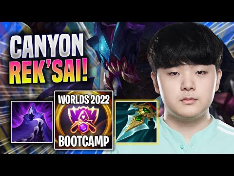 CANYON IS SO GOOD WITH REK'SAI! - DK Canyon Plays Rek'sai JUNGLE vs Lee Sin! | Bootcamp 2022