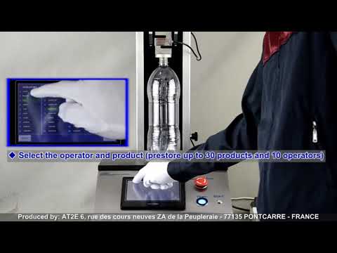 AT2E TCT 2 Traction and Compression Tester on a Plastic Bottle