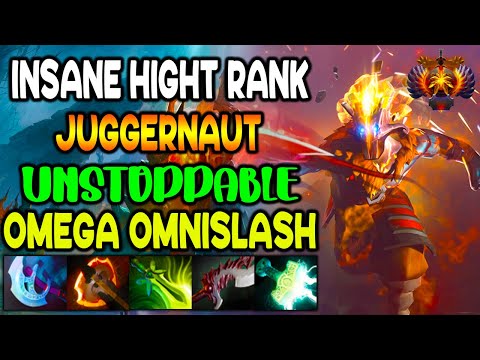 INSANE HIGH RANK JUGGERNAUT - UNSTOPPABLE OMEGA OMNISLASH -MOST INTENSE BATTLE - DOTA 2 GAMEPLAY