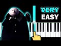 THE ADDAMS FAMILY - Theme song- VERY EASY Piano tutorial