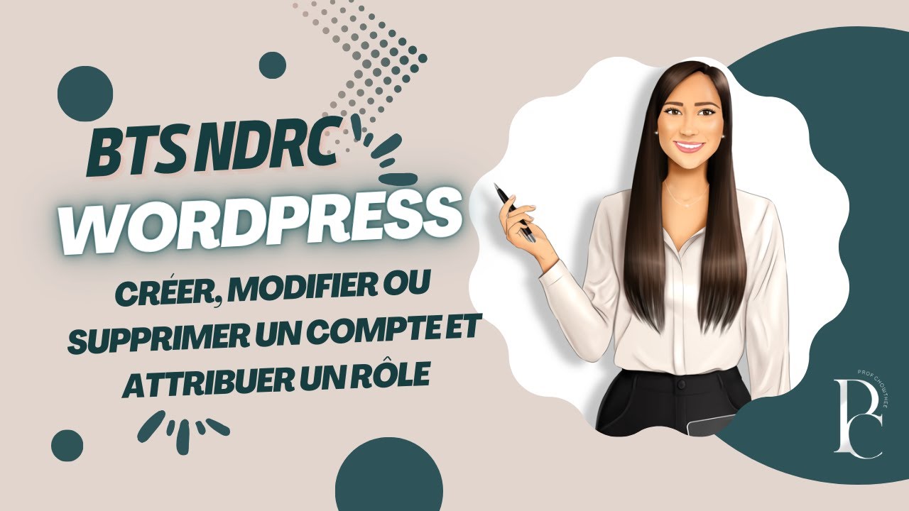 Cr&eacute;er, modifier ou supprimer un compte