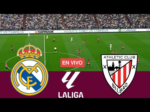 Real Madrid vs Athletic Bilbao. La Liga 23/24 Partido Completo - Simulación de Videojuegos PES 2021