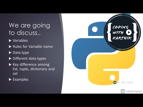 Python Variables All Data Types Key Differences Examples Session 2 Coding With Karthik