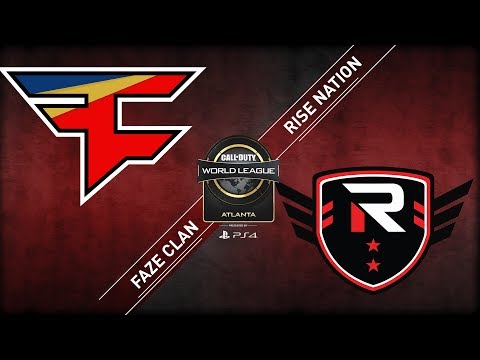 Rise Nation vs FaZe Clan | CWL Atlanta Open 2018 | Bravo Stream | Day 2