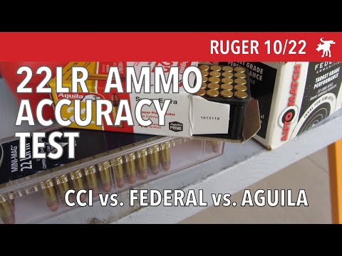 Aguila vs. Federal vs. CCI: Ruger 10/22 test