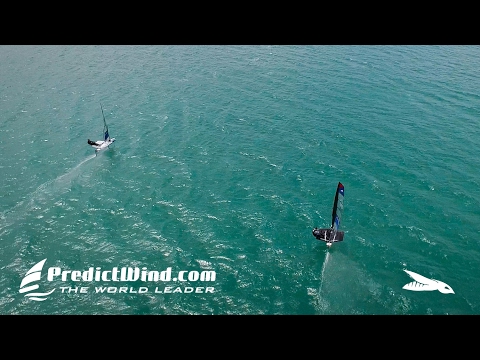 Opti Camp Sailors check out the PredictWind WASZP Team