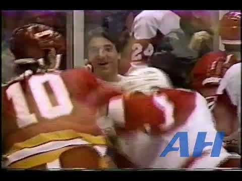 NHL Dec. 3, 1991 Detroit Red Wings v Calgary Flames (R) Live + (HL) Martin Lapointe v Gary Roberts