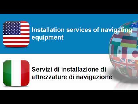 Learn Italian vocabulary #Topic = Installation services of electrical and mechanical equipment