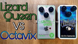 Video thumbnail for EHX octave fuzz shoot-out: Lizard Queen vs Octavix by Pedal Experiments