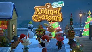 Snowy Holiday Village ⛄ Crafted for Festive Vibes | Animal Crossing December Longplay