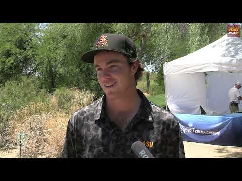 ASU freshman Luke Potter following 2nd round action from the NCAA Championships (05/27/2023)