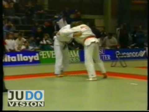 JUDO 1991 Dutch Open: Ben Sonnemans (NED) - Roland Schell (FRG)