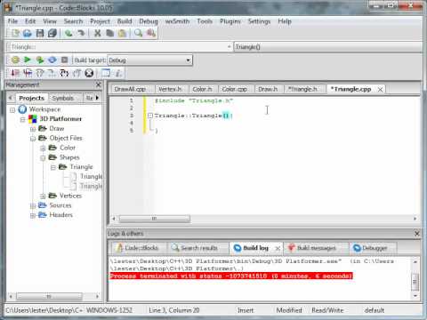 OpenGL Tutorial 12:  Creating a Triangle Class!