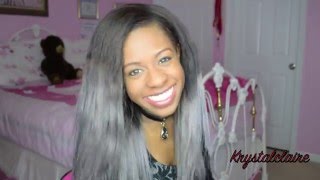 How To Get Silver/Grey Hair! | Krystalclaire