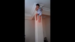 mein kind klettert an wänden wie spider-man..