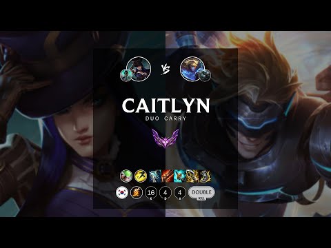 Caitlyn ADC vs Ezreal - KR Master Patch 12.9