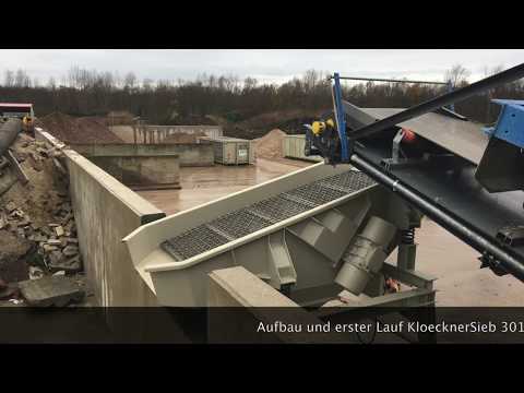 Klöckner Siebmaschine KS 3012 nach Brecher CitySkid 7x4