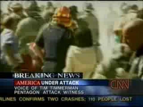 Pentagon witness, Tim Timmerman, CNN, 13:49, 9/11