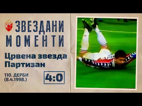 Crvena zvezda - Partizan 4:0 | 110. derbi (8.4.1998.), highlights