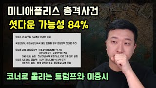 미니애폴리스총격사건이 셧다운 가능성으로, 코너에 몰리는 트럼프
