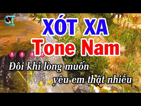 Karaoke Xót Xa Tone Nam ( Mi Thứ ) Nhạc Sống 2024