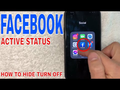 ✅ How To Hide Turn Off Active Status On Facebook App 🔴