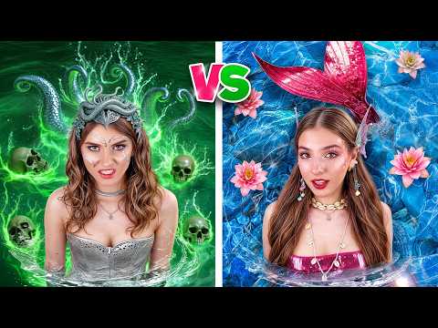 Ragazza sirena vs gorgone! Chi tra le due sarà la fidanzata migliore per la rispettiva cotta?
