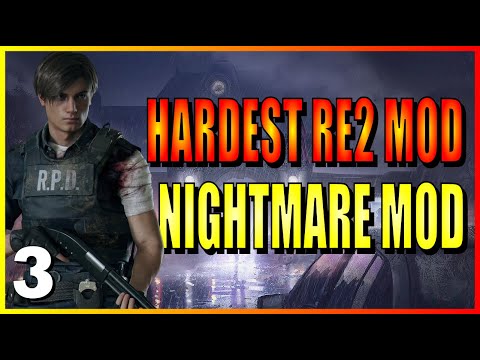 I Play the Hardest Resident Evil 2 Mod - Nightmare Mod - Part 3