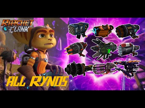 Ratchet & Clank - All RYNO Weapons  (2002 - 2021) GAMEPLAY