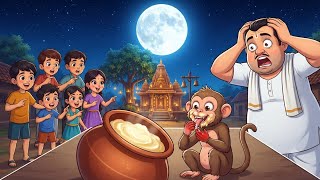 🔥 “पुजारी जी का मक्खन चोरी!” 😂🐒