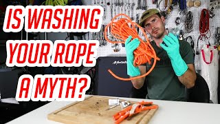Does washing your rope make it more dirty?