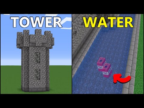 Minecraft: 15+ Castle Defense Build Hacks! [Easy]