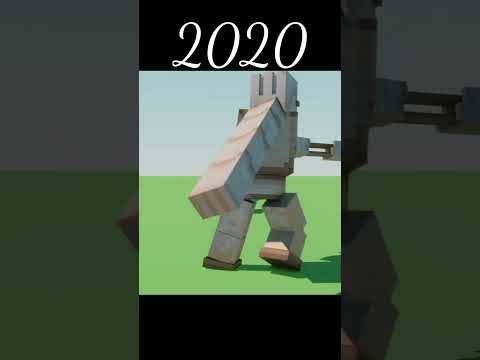 Minecraft Iron golem evolution 😍 #minecraft #shorts #herobrine