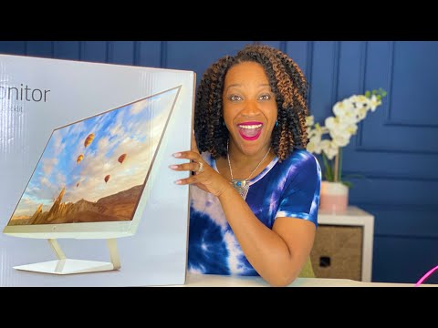 Unboxing My New Computer Monitor | Computer Monitor for Under $200! | HP Pavilion 27inch LED Monitor