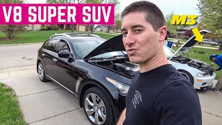 CHANGING The Spark Plugs On Sebastian Vettel's Infiniti FX50S