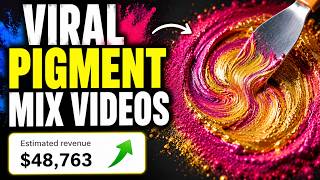 How To Make Viral Relaxing Pigment Mix Videos with AI (Full Tutorial)