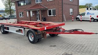 H&uuml;ffermann HAR 1870, luft,BPW 1 Hand container chassis trailer | Image 4 - Autoline